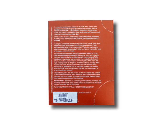 PlanningEuropes-taka-min Planning Europe's Capital Cities: Aspects of Nineteenth Century Urban Development by Thomas Hall