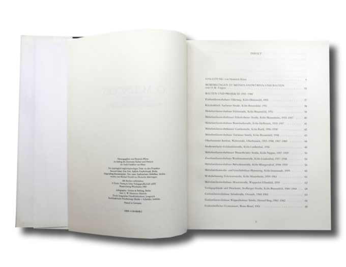 O. M. Ungers 1951–1984 Bauten und projekte