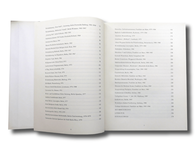 O. M. Ungers 1951–1984 Bauten und projekte