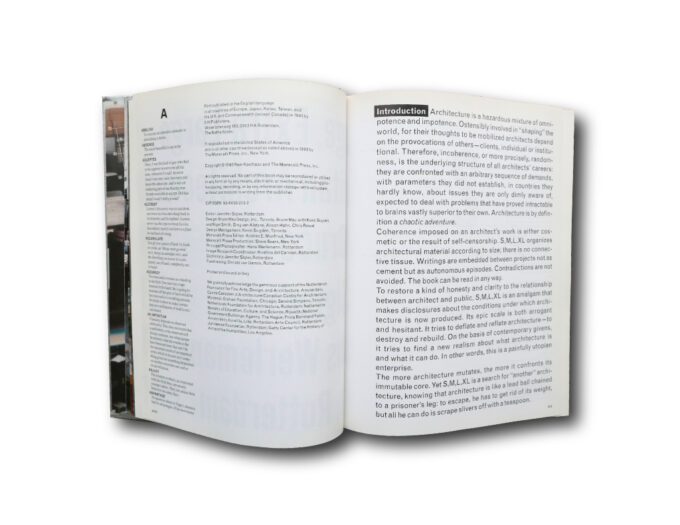 Rem Koolhaas, Bruce Mau, OMA: S, M, L, XL. 010 Publishers, 1995