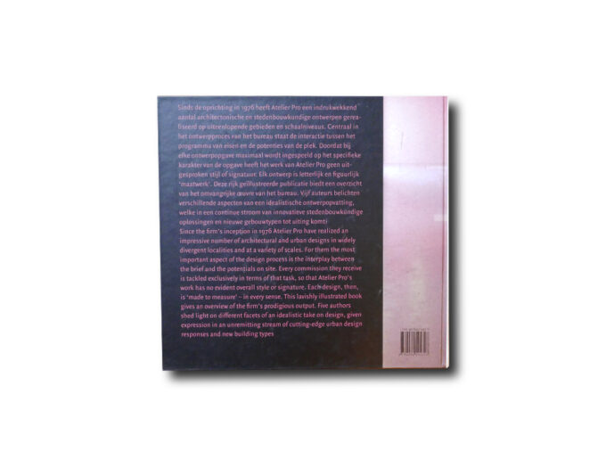 Atelier Pro (ed. Egbert Koster), 010 Publishers, 2001