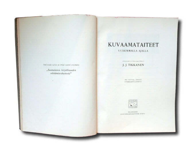 Kuvaamataiteet-tikkanen-auk1 Image of the book: Kuvaamataiteet uudemmalla ajalla by J. J. Tikkanen published by Otava in 1910
