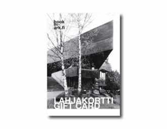 bookm-ark.info lahjakortti jossa kuva Reima ja Raili Pietilän suunnittelemasta Dipolista