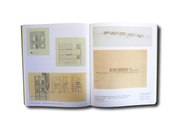 Sample spread of the book Louis Kahn: The Importance of Drawing