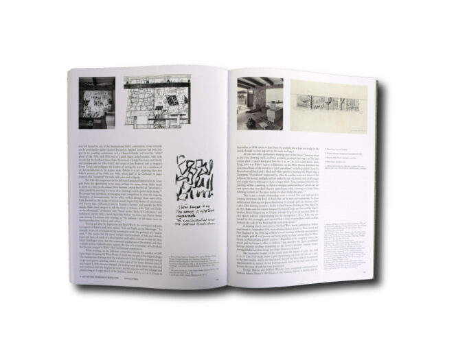 Sample spread of the book Louis Kahn: The Importance of Drawing