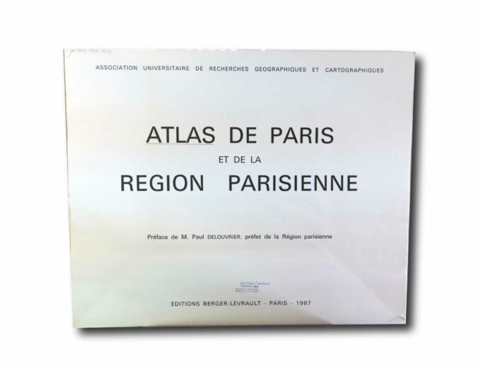 Atlas-de-Paris-sislu Title plate of the map set Atlas de Paris et de la Région parisienne