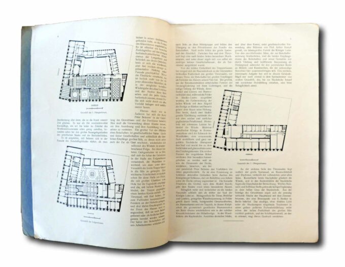 Sample spread of the publication "Prof. Peter Behrens - Die Deutsche botschaft in St. Petersburg von Dr. Schaefer, Lübeck"