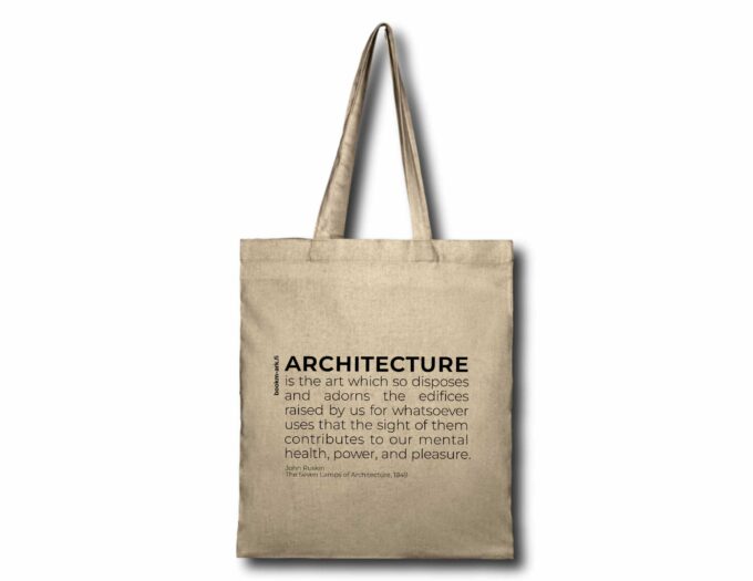 bookm-ark.info customised tote bag with a quote from John Ruskin