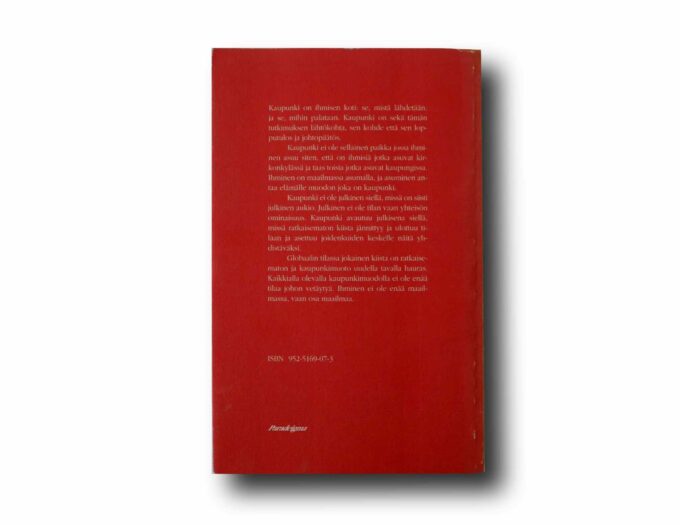 Photo showing a sample spread of the book Kaupunki on ihmisen koti