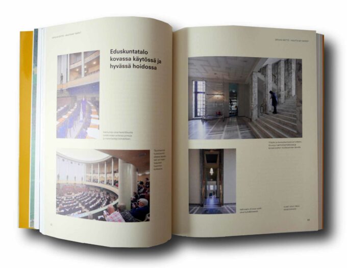 Valtiolle-rakennettu-auk Photo showing a sample spread of the book Valtiolle rakennettu