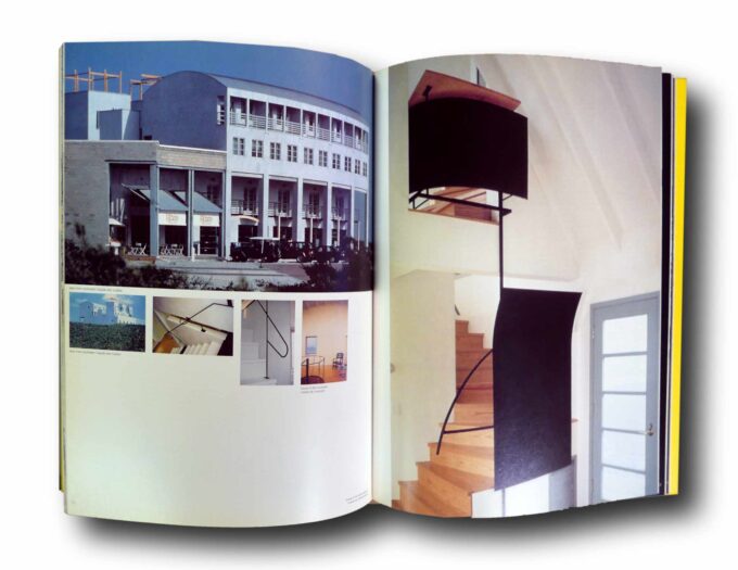 Photo showing a sample spread of the book Steven Holl