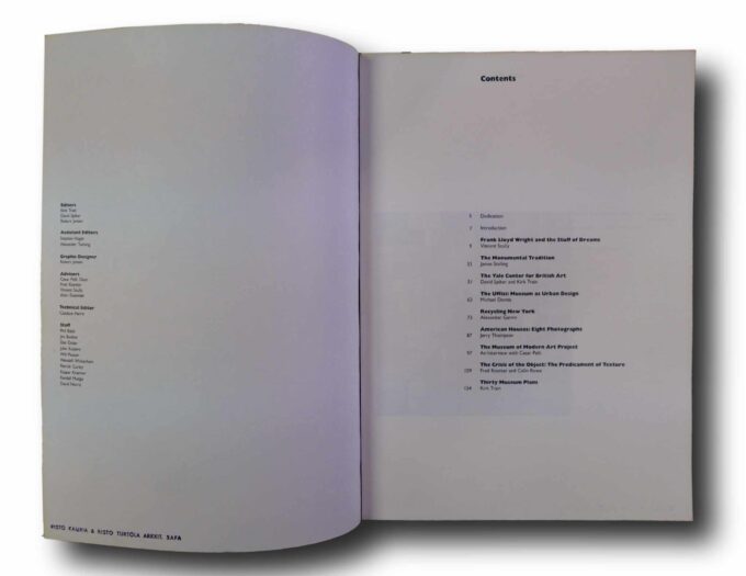 Photo showing a sample spread of the book Perspecta 16