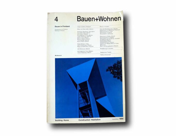 Bauen-Wohnen-4-1969-kansi Photo showing the book Bauen+Wohnen 4 April 1969: Bauen in Finnland