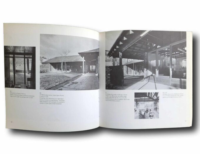 Photo showing a sample spread of the book The Architecture of Darbourne & Darke