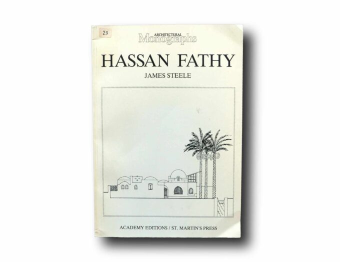 Hassan-Fathy-kansi Photo showing the book Architectural Monographs 13: Hassan Fathy