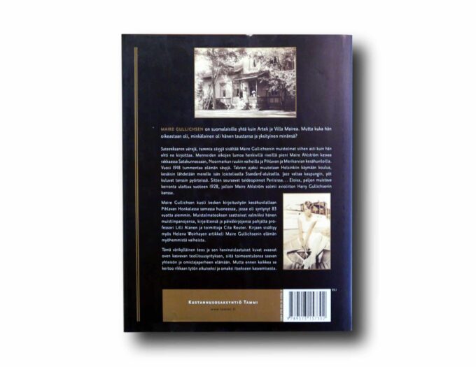 Maire-Gullichsen-Sateenkaaren-vareja-taka Photo showing a sample spread of the book Maire Gullichsen: Sateenkaaren värejä