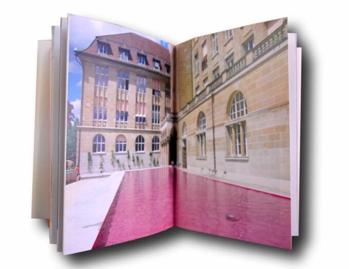 Photo showing a sample spread of the book Gigon Guyer Architects: Works & Projects 2001–2011