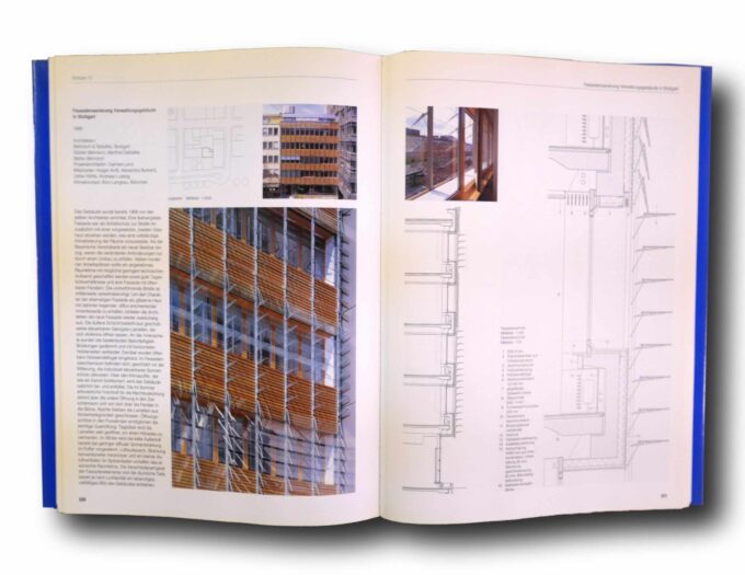 Glasbau-Atlas-auk Photo showing a sample spread of the book Glasbau Atlas