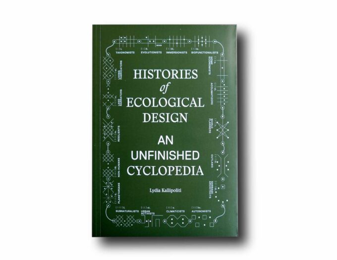 Photo showing the book Histories of Ecological Design