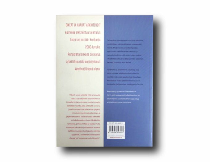 Oikeat-ja-vaarat-arkkitehdit-taka Photo showing a sample spread of the book Oikeat ja väärät arkkitehdit