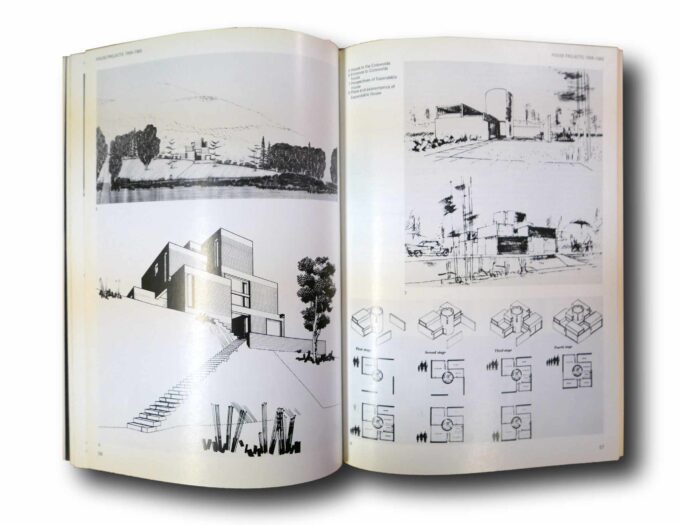 Photo showing a sample spread of the book Architectural Monographs 3: James Gowan