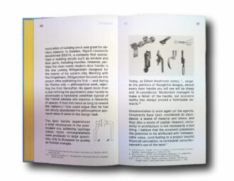 Photo showing a sample spread of the book Banal Buildings – Anthology