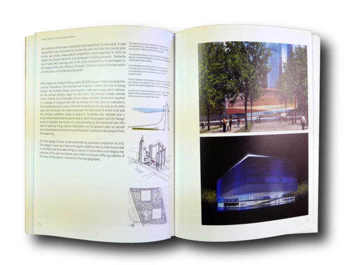 Snohetta-Works-auk Photo showing a sample spread of the book Snøhetta Works
