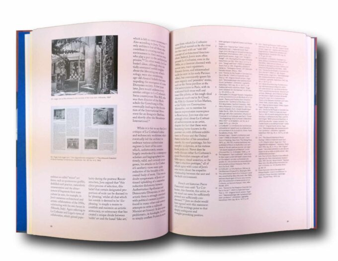 What-moves-us-auk Photo showing a sample spread of the book What Moves Us? Le Corbusier and Asger Jorn in Art and Architecture