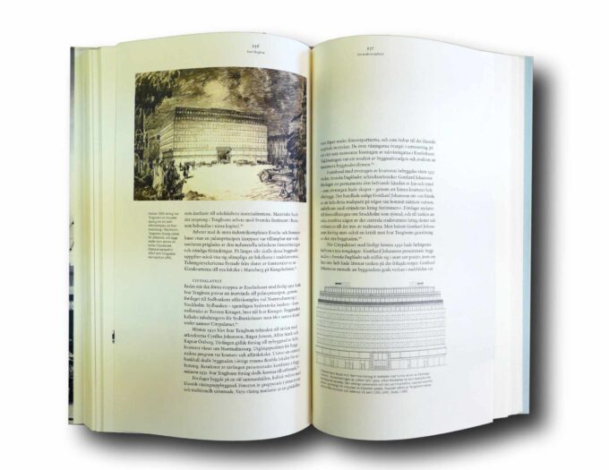 Arkitekten-Ivar-Tengbom-auk Photo showing a sample spread of the book Arkitekten Ivar Tengbom