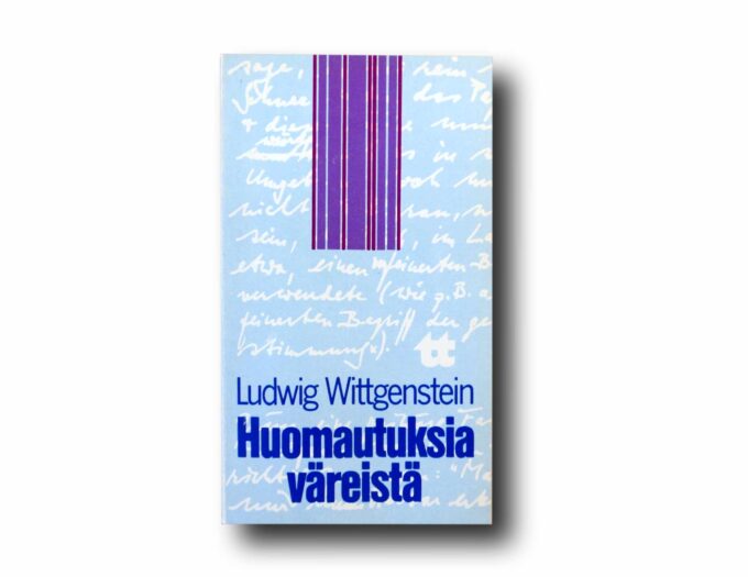 Wittgenstein-Huomautuksia-vareista-kansi Photo showing the book Huomautuksia väreistä