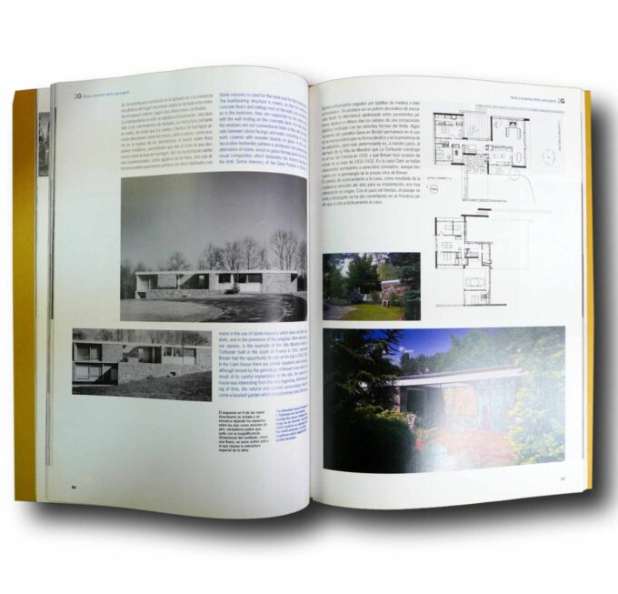 Photo showing a sample spread of the book 2G N.17 2001 Marcel Breuer: American Houses