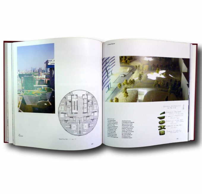 Steven-Holl-Urbanisms-auk Photo showing a sample spread of the book Steven Holl: Urbanisms – Working with Doubt
