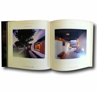 Photo showing a sample spread of the book New Directions in Australian Architecture