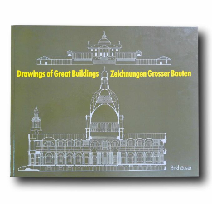 Drawings-of-Great-Buildings-kansi Photo showing the book Drawings of Great Buildings – Zeichnungen Grosser Bauten